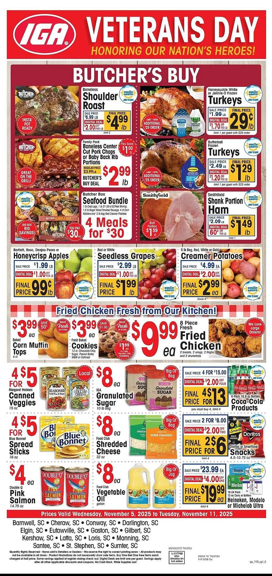 Weekly ad IGA weekly ad from November 5 to November 11 2025 - Page 1