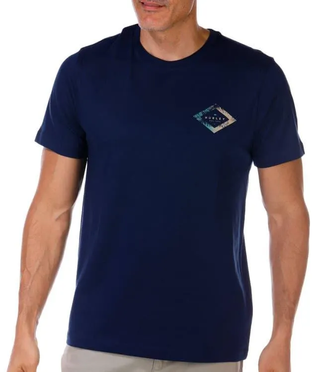 Hurley Men's Short Sleeve Diamond Logo Graphic Tee