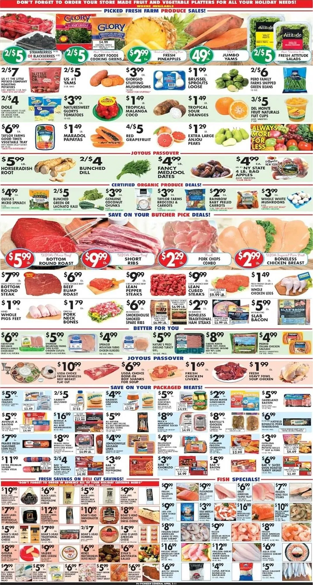 Weekly promotion Pioneer Supermarkets weekly ad spanning from April 5 to April 11 2026 - Page 4 for Catalogue 365
