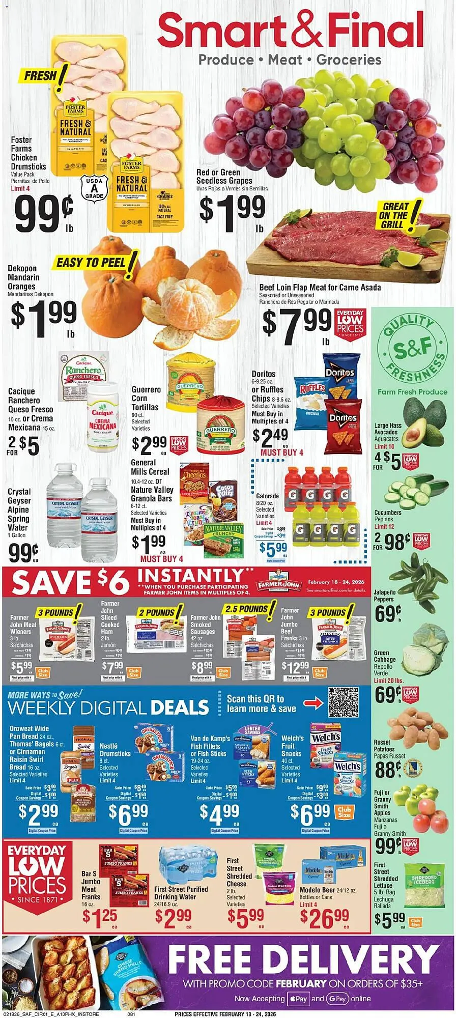 Weekly ad Smart & Final weekly ad from February 18 to February 24 2026 - Page 1