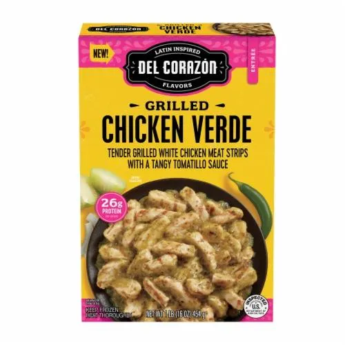 Del Corazón Grilled Chicken Verde Meal, Frozen
