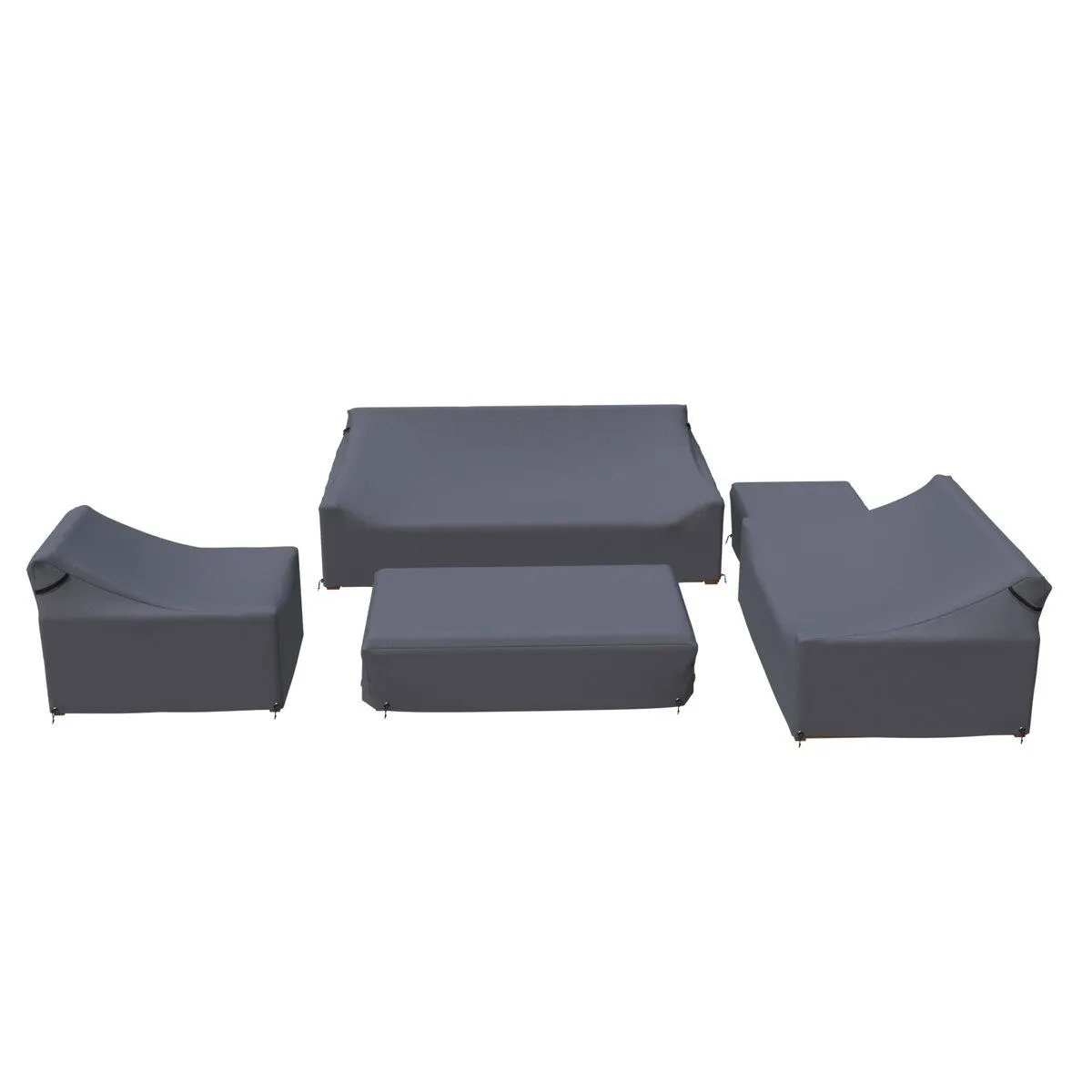 Melrose Teak Outdoor Sofa Seating Group Cover (Set of 5)