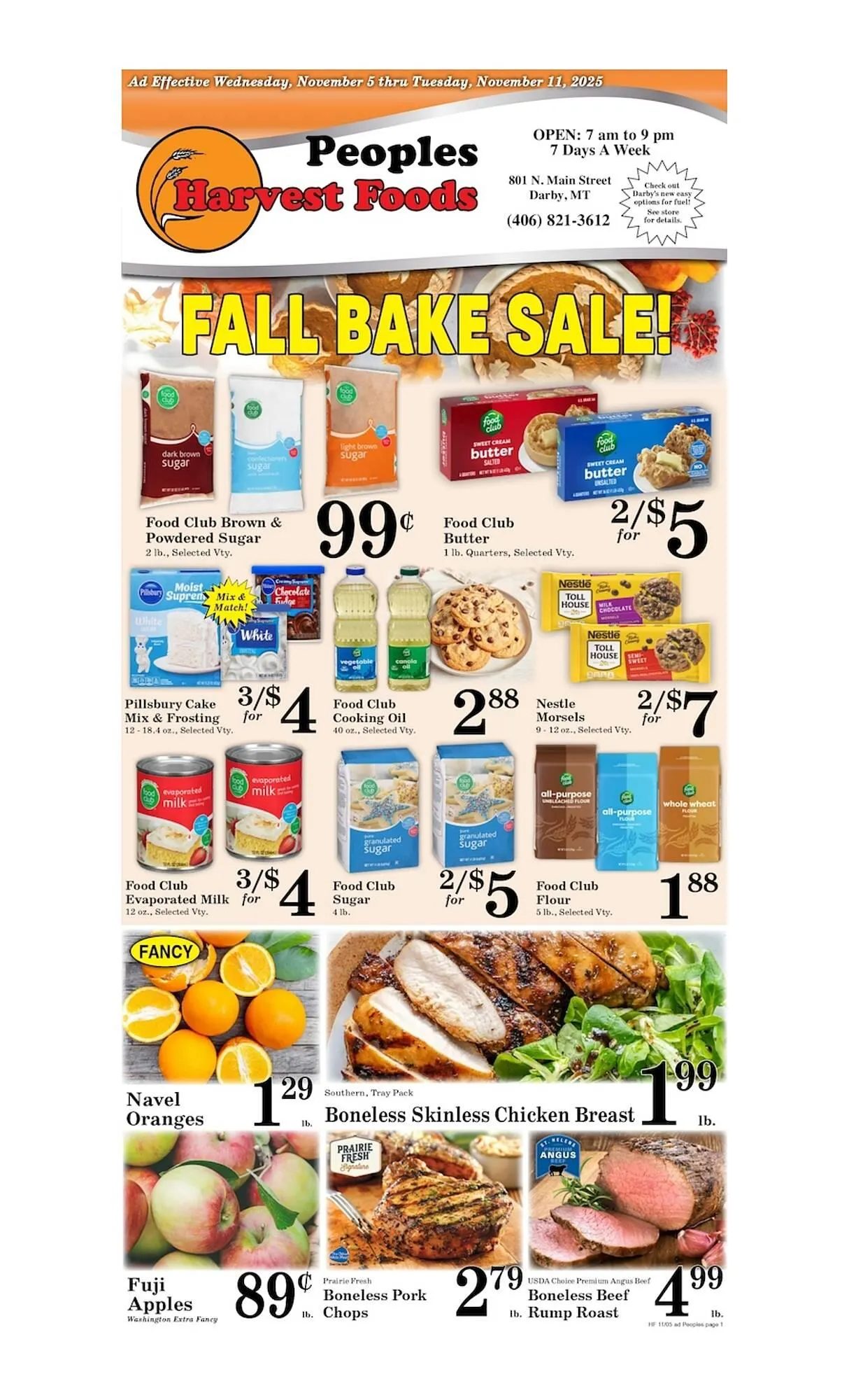 Weekly ad Harvest Foods weekly ad from November 5 to November 11 2025 - Page 1