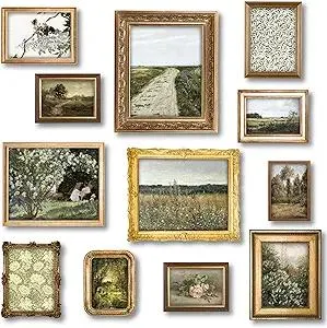97 Decor Vintage Wall Art Prints - Vintage Prints for Wall Decor, Countryside Landscape Painting Spring Pictures, Farmhouse Poster French Country Gallery Wall Art (8x10 Unframed)