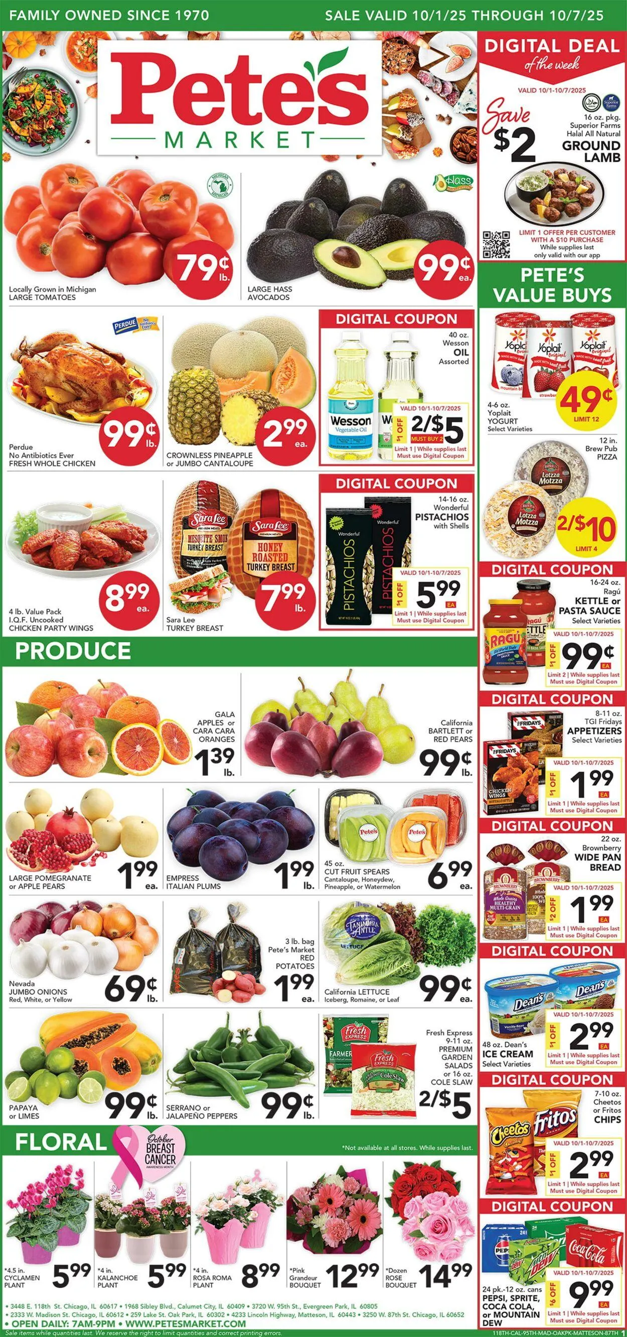 Weekly ad Pete's Fresh Market from October 1 to October 7 2025 - Page 1