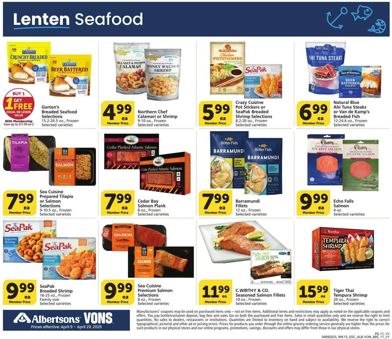 Catálogo de Vons Current weekly ad 9 de abril al 29 de abril 2025 - Página 11