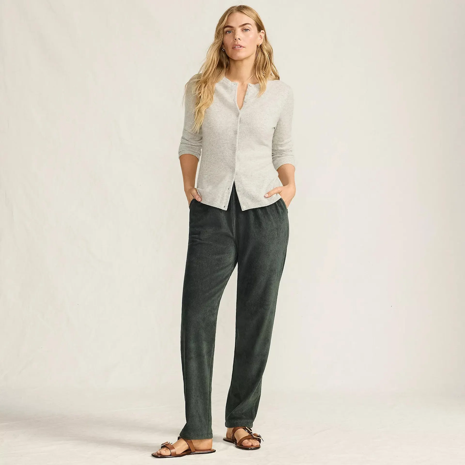 Women's Sport Knit High Rise Corduroy Pants