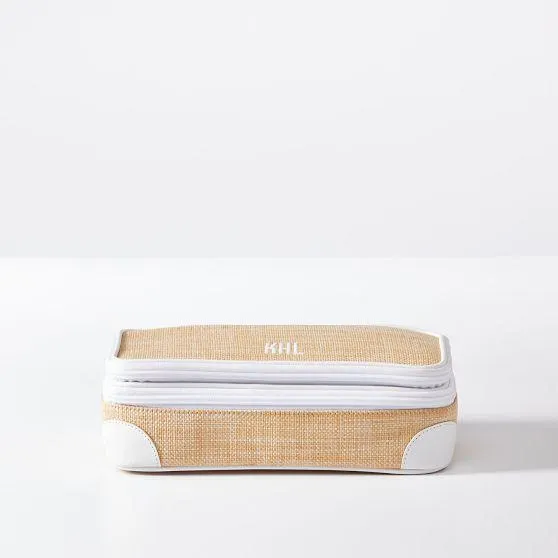 Montauk Raffia Makeup Pouch