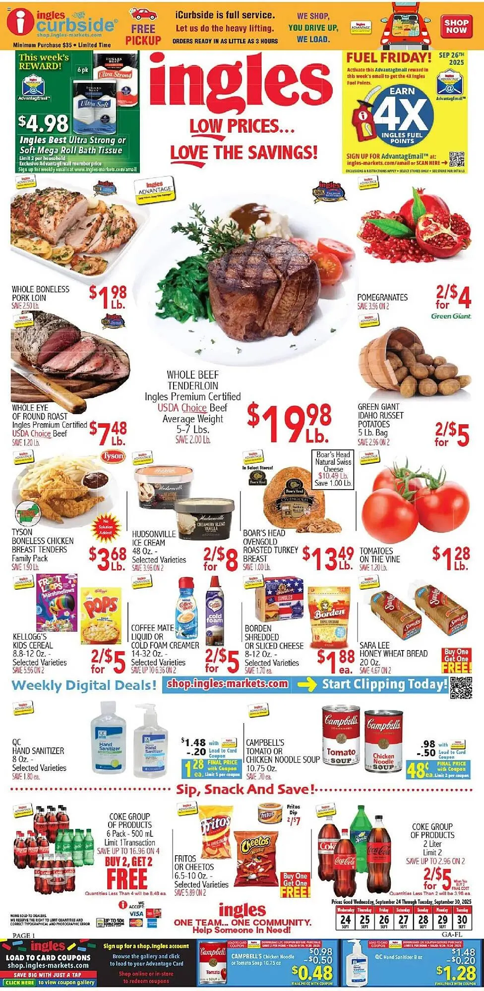 Weekly ad Ingles Markets weekly ad from September 24 to October 1 2025 - Page 1