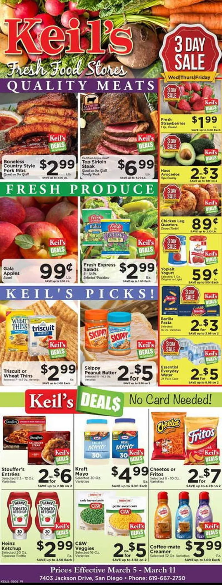 Keils Fresh Food Stores Weekly Ad - 1