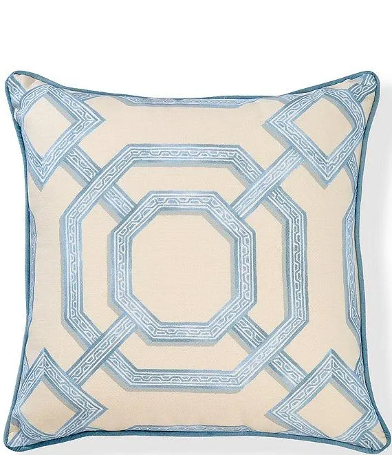 Woven Gazebo Trellis Decorative Square Pillow