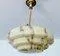 Art Deco Pendant Light in Marble Glass, 1930s