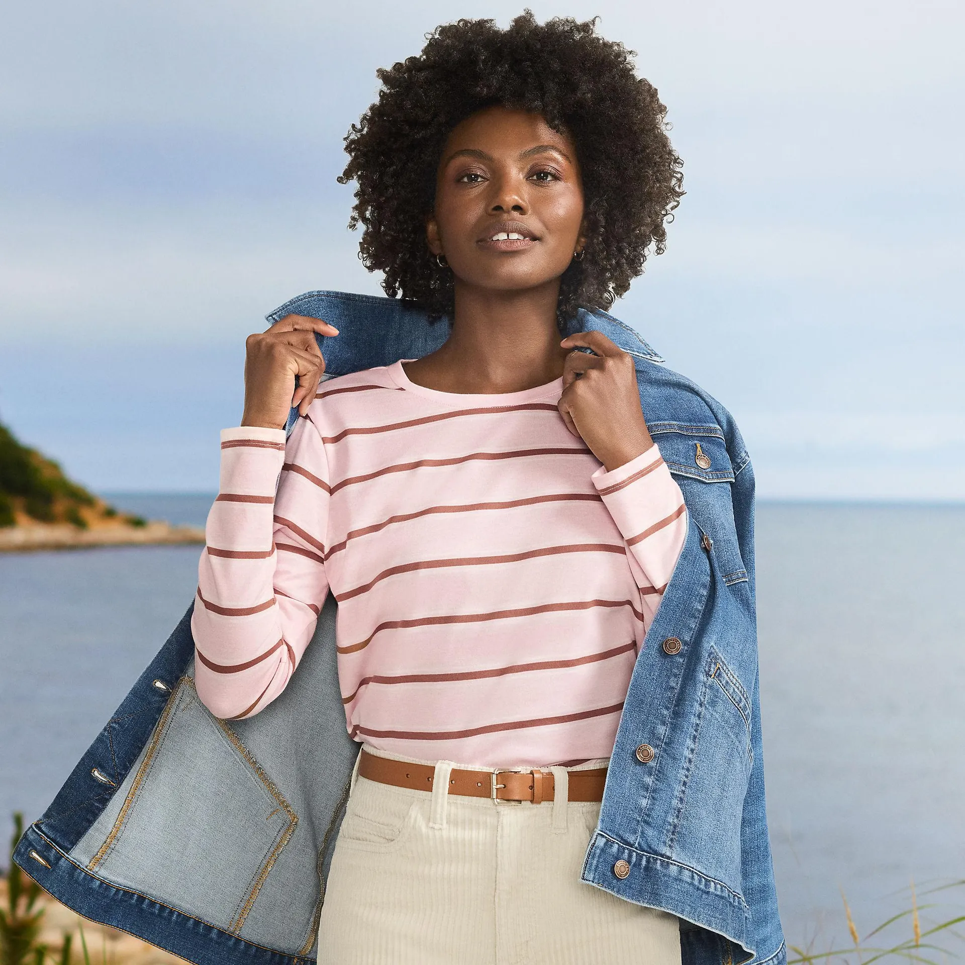 Supima Cotton Long Sleeve Crewneck T-Shirt