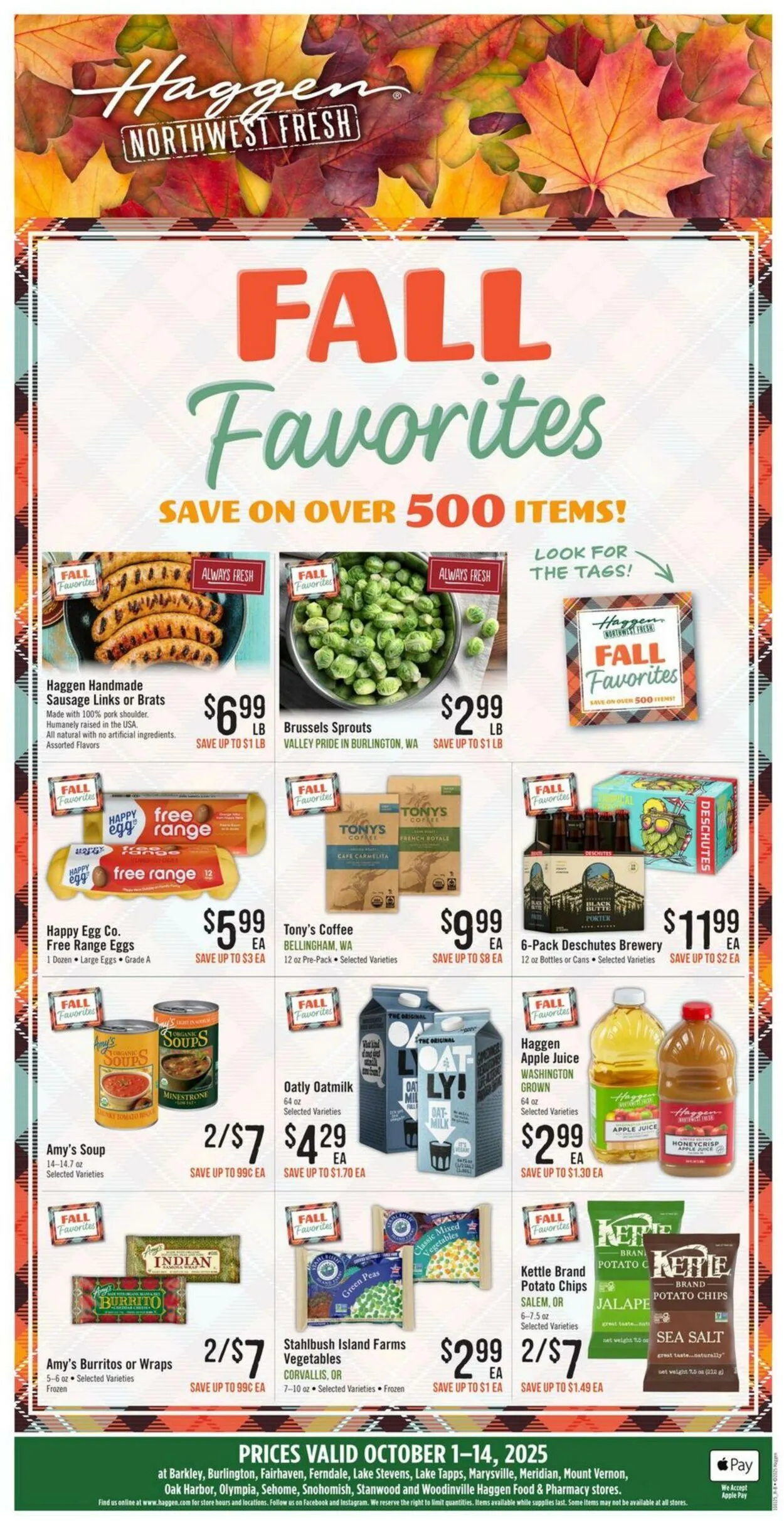 Weekly ad Haggen Current weekly ad from October 1 to October 14 2025 - Page 1