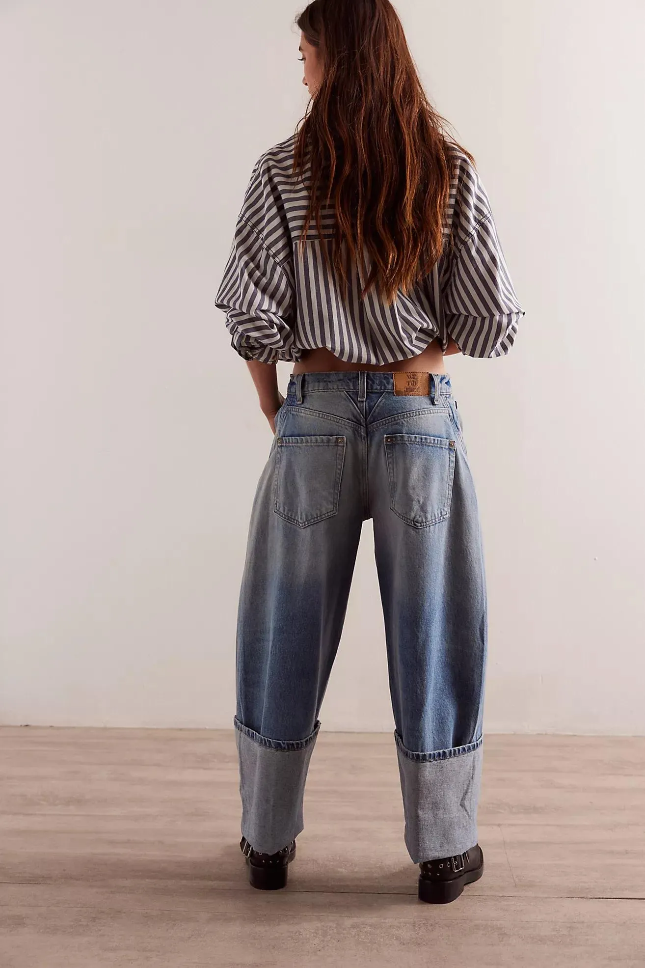 We The Free Olsen Cuffed Crop Barrel Jeans
