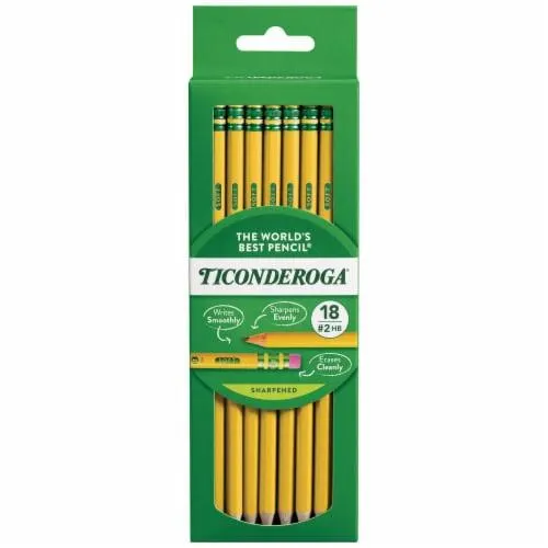 Ticonderoga® #2 HB Sharpened Pencils