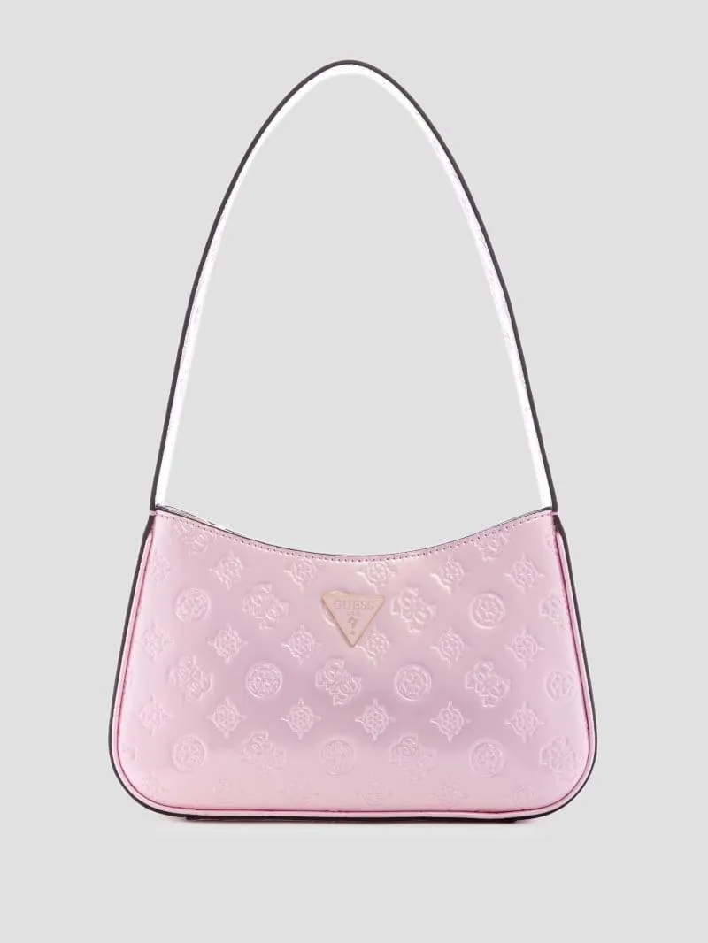 Arnela Debossed Logo Shoulder Bag