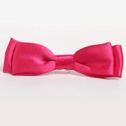 Fuchsia Double Satin Ribbon Premade Bow