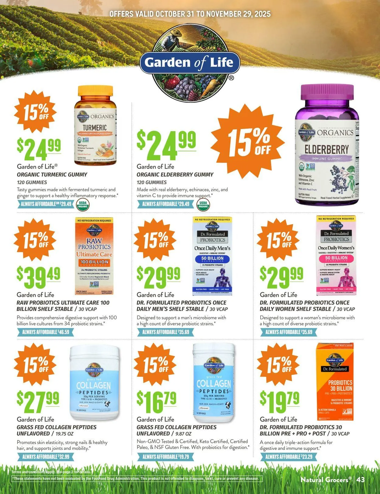 Weekly ad Natural Grocers from October 23 to November 3 2025 - Page 43