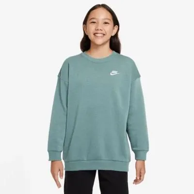 Kids' Nike Sportswear Club Fleece Oversized Crewneck Sweatshirt