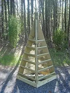 Woodworking Plans for a 6 ft. Strawberry Pyramid. DIY Instruction guide includes photos at every step.