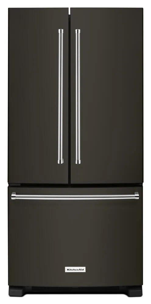 KitchenAid® 22.1 cu. ft. Fingerprint Resistant Black Stainless Steel French Door Refrigerator