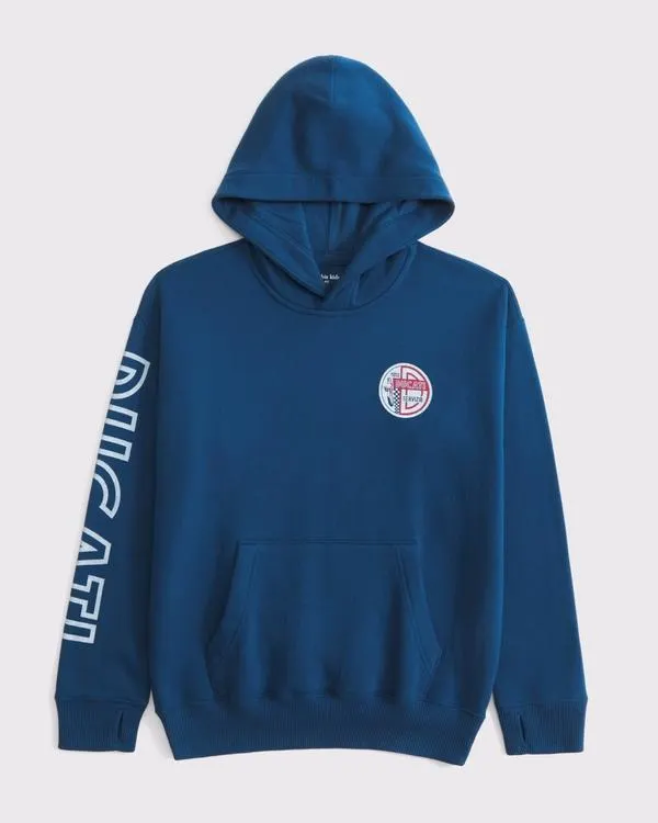 ducati graphic popover hoodie