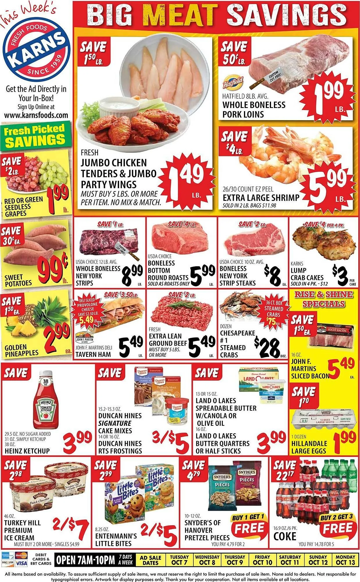 Weekly ad Karns weekly ad from October 7 to October 13 2025 - Page 1