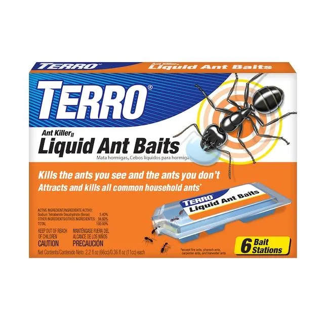 TERRO Ant Killer Liquid 1 -fl oz Ant bait station 6 -Pack