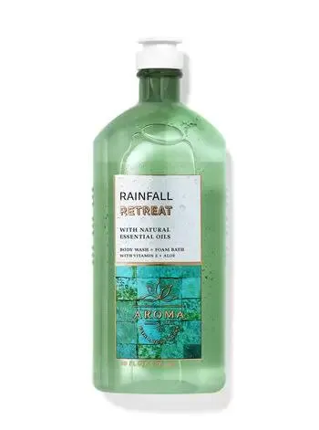 Rainfall Retreat: Cucumber Cedarwood Body Wash and Foam Bath