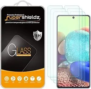 Supershieldz (3 Pack) Designed for Samsung Galaxy A71 5G and Galaxy A71 5G UW Tempered Glass Screen Protector, Anti Scratch, Bubble Free