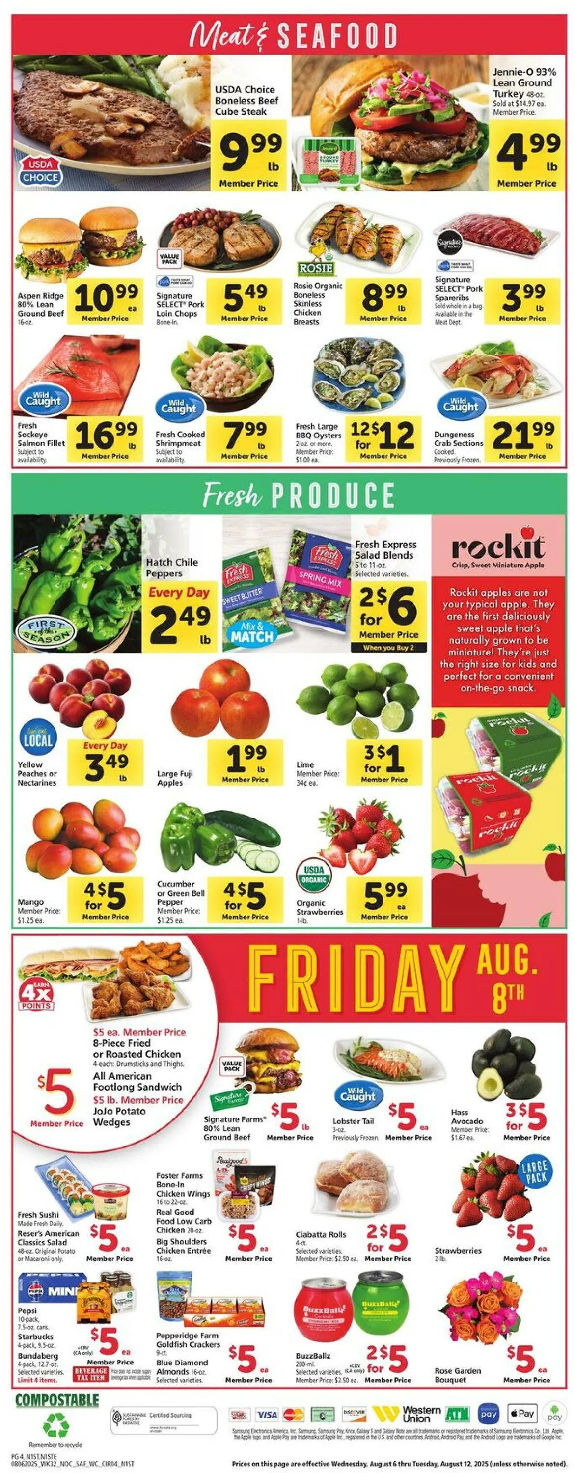 Weekly ad Safeway Current weekly ad from August 6 to August 12 2025 - Page 4