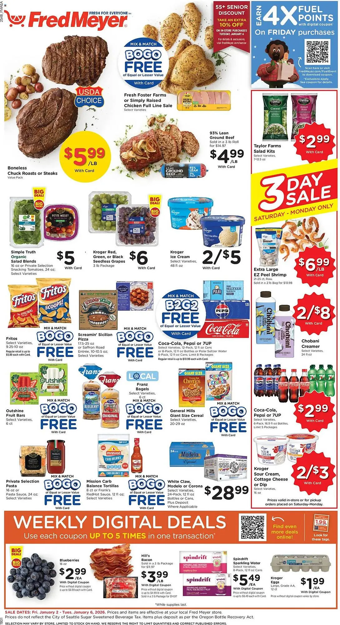 Weekly ad Fred Meyer weekly ad from January 2 to January 6 2026 - Page 1