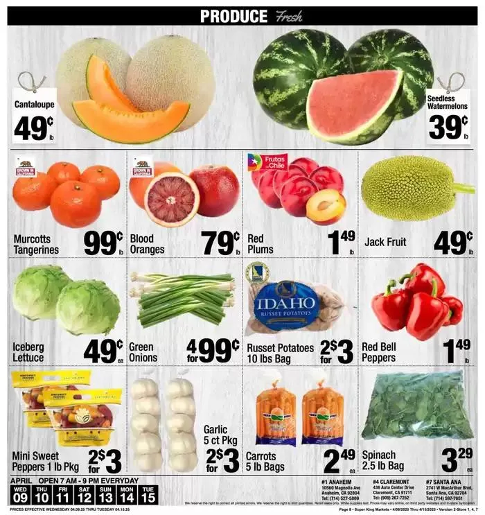 Weekly ad Weekly add Super King Markets from April 9 to April 15 2025 - Page 8