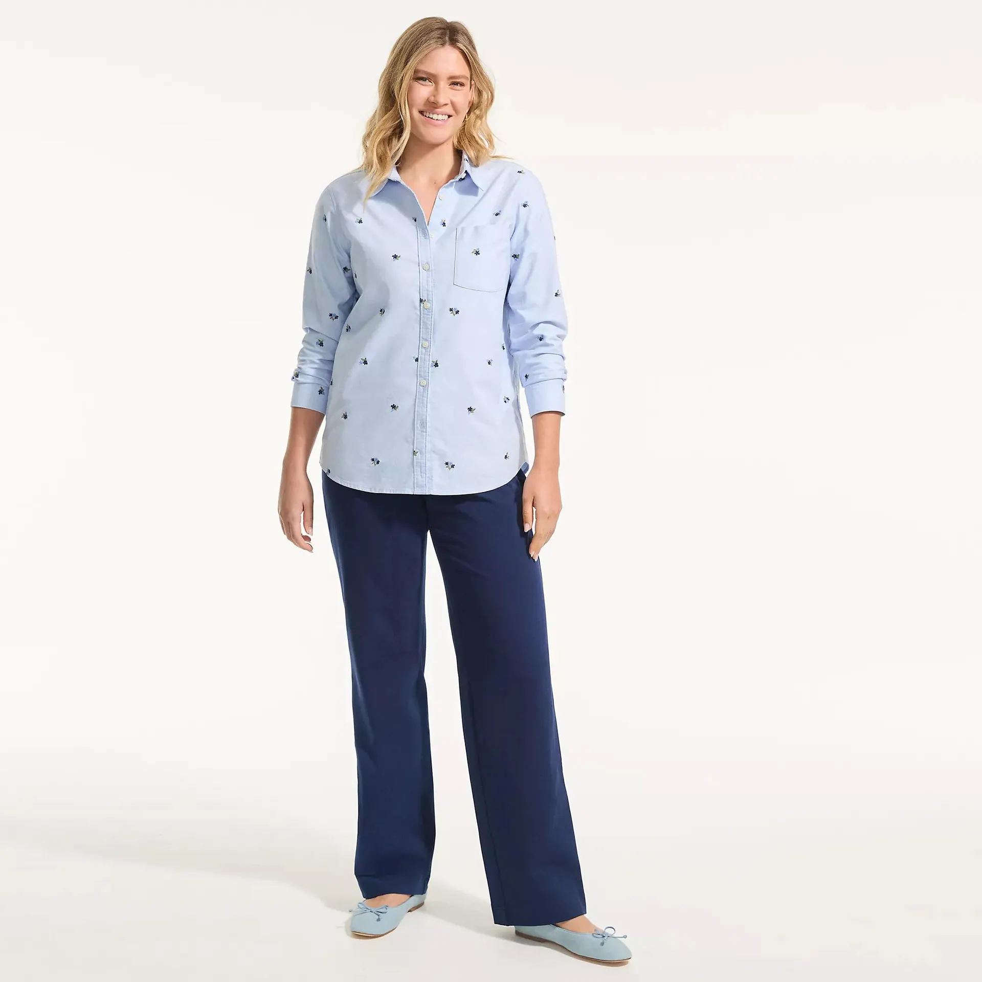 Starfish Mid Rise Straight Leg Pants