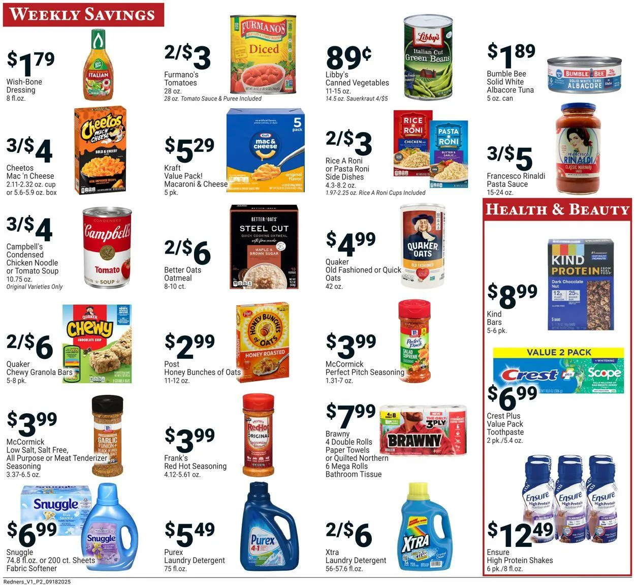 Weekly ad Redner’s Warehouse Market Current weekly ad from September 18 to September 24 2025 - Page 2