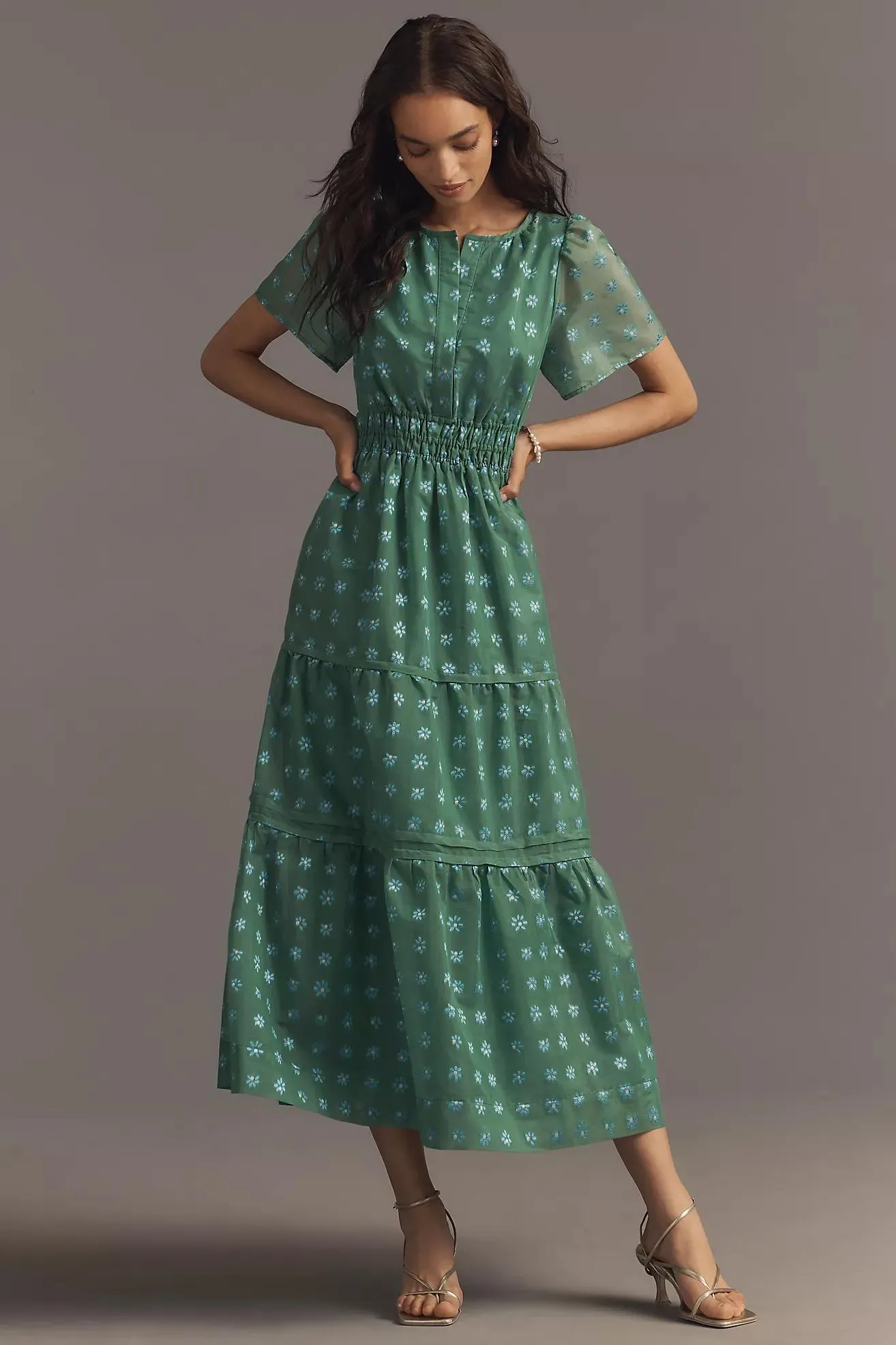 The Somerset Jacquard Maxi Dress