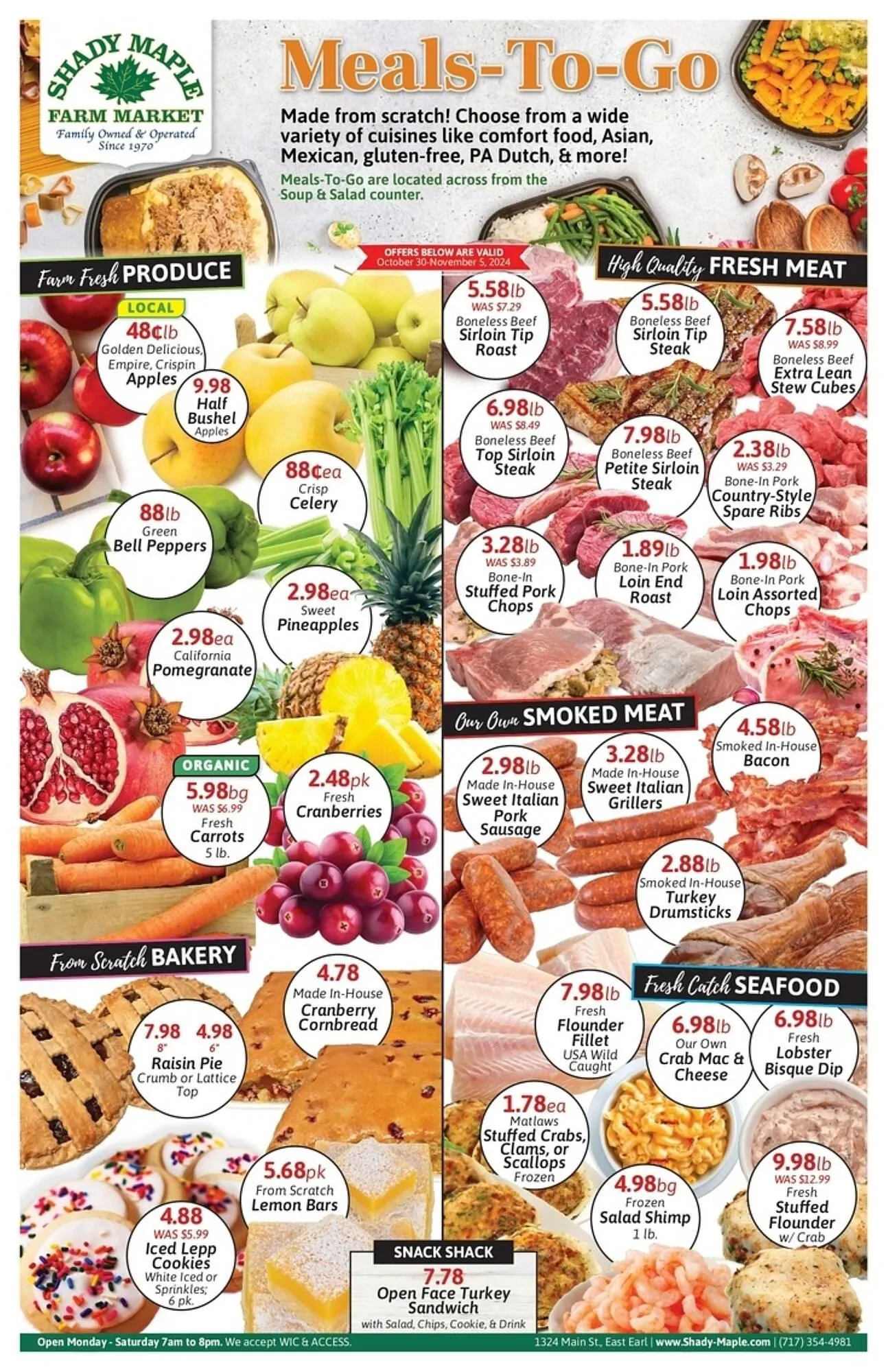 Weekly ad Shady Maple ad from October 30 to November 5 2024 - Page 1