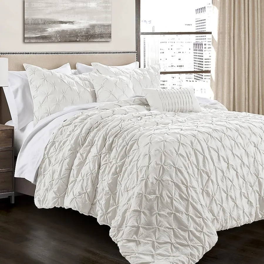 Lush Decor White Solid Full/Queen Comforter