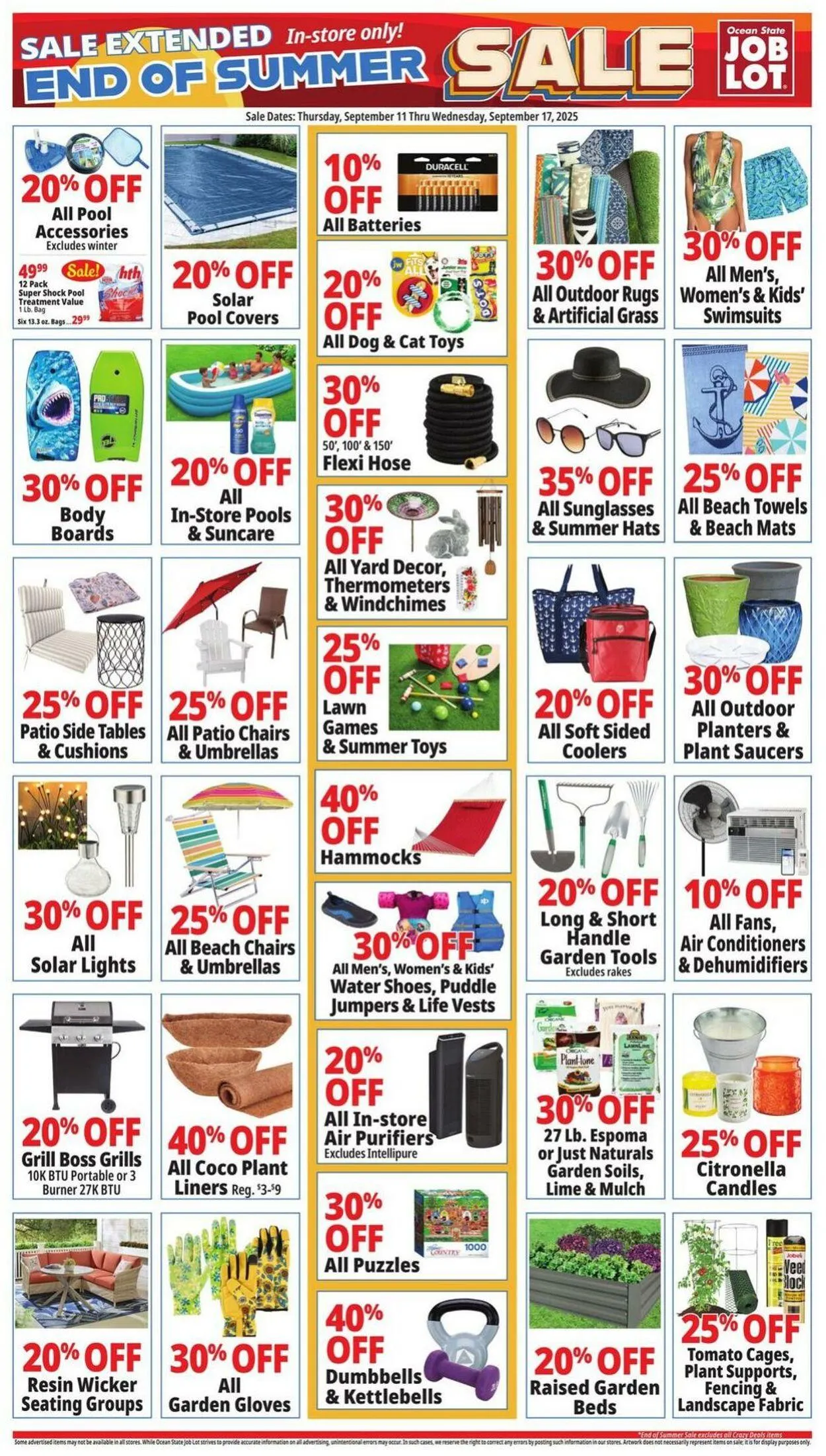 Weekly ad Ocean State Job Lot from September 11 to September 17 2025 - Page 1