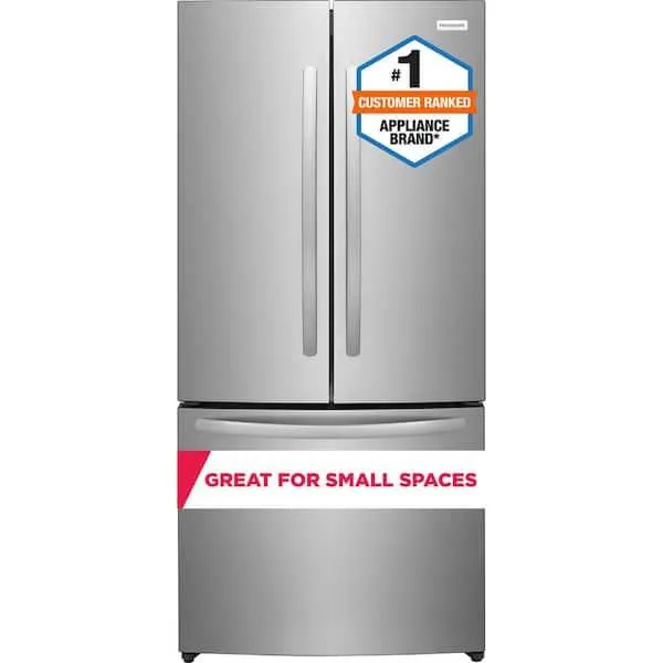 31.5 in. 18 cu. ft. Counter Depth French Door Refrigerator in Fingerprint-Resistant Stainless Look