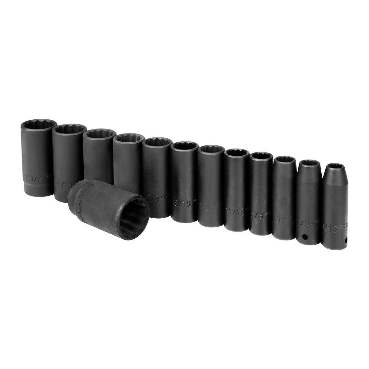 1/2 in. Drive SAE Impact Deep Socket Set, 13-Piece