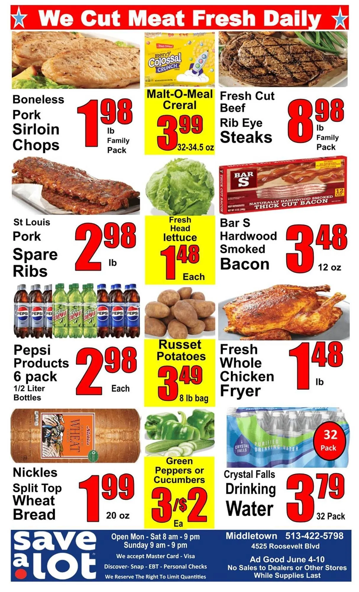 Weekly ad Save a Lot Weekly Ad from June 4 to June 10 2025 - Page 1