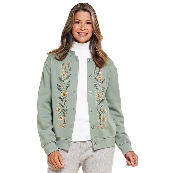 Womens Bonnie Evans Embroidered Harvest Cardigan