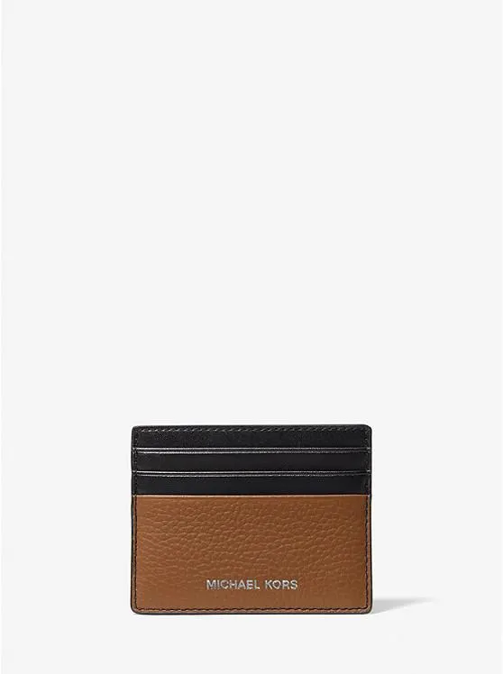 Cooper Pebbled Leather Tall Card Case