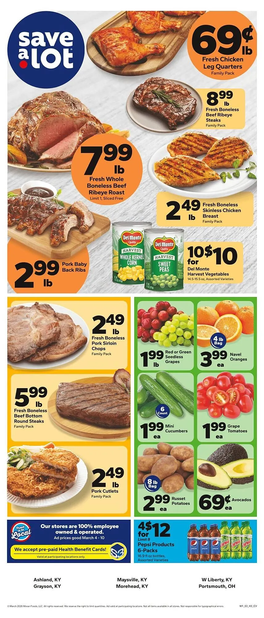 Weekly ad Save a Lot weekly ad from March 4 to March 10 2026 - Page 1