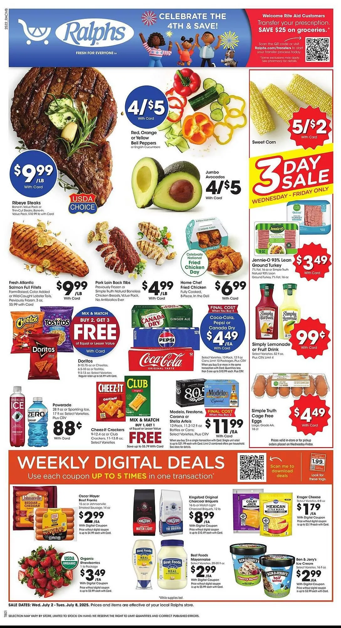 Weekly ad Ralphs Weekly Ad from July 2 to July 8 2025 - Page 1