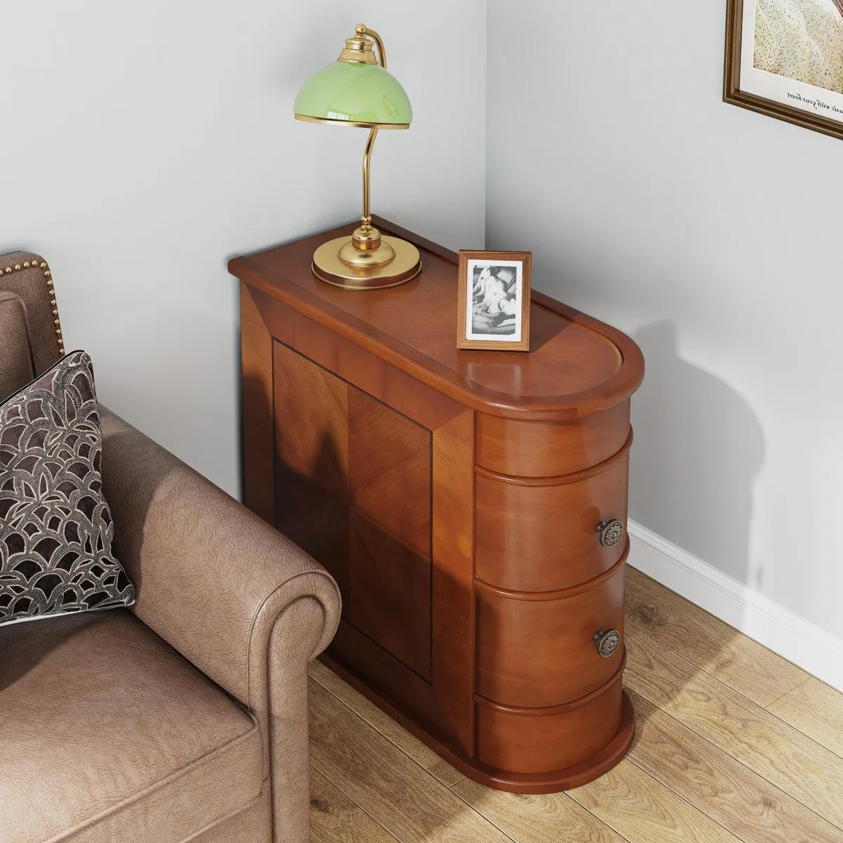 Solid Wood 2 - Drawer End Table