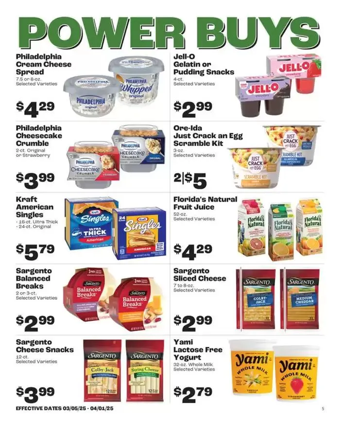 Weekly ad Rosauers Monthly Power Buys from March 5 to April 1 2025 - Page 5