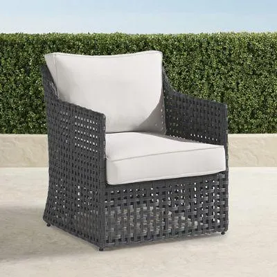 Bowman Lounge Chair with Cushions in Graphite Wicker